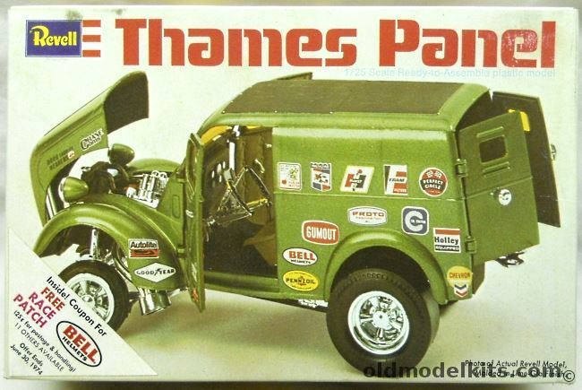 Revell 1/25 Thames Panel Truck Pie Wagon NHRA Drag Racer, H1344 plastic model kit